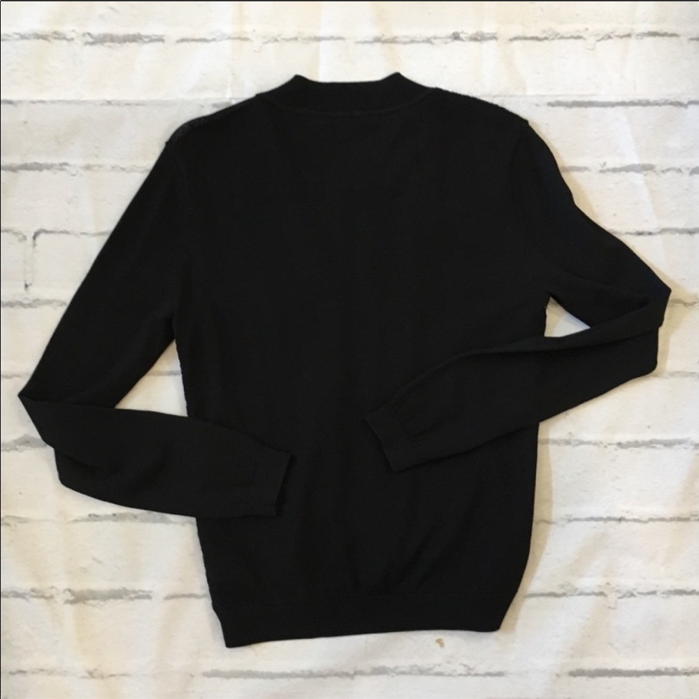 CAbi bomber black sweater -Size S - Picture 8 of 11